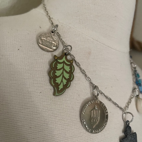 New Sterling Silver Chain Handmade With Vintage Charms Pendants From 1970s-1990s - Picture 8 of 17